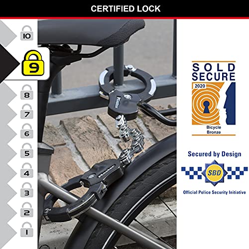 Master Lock Bicycles Handschellenschloss Street Cuff 8200 Schwarz - 3