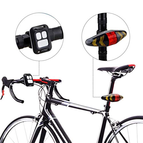 Gugavivid Fahrradbeleuchtung Fahrrad-Rücklicht-Blinker mit kabellosem Fahrradrücklicht wasserdichte Fahrradlampe Superhelle für Nachtfahrer, Radfahren und Camping - 2