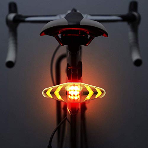 Gugavivid Fahrradbeleuchtung Fahrrad-Rücklicht-Blinker mit kabellosem Fahrradrücklicht wasserdichte Fahrradlampe Superhelle für Nachtfahrer, Radfahren und Camping - 3