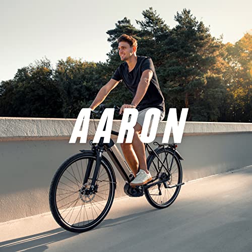 AARON FIT Fahrradgriffe, Sportliche Lenkergriffe in Einem ergonomischen Design,Schwarze Lock-On Griffe für MTB, Trekkingrad, Tourenrad, E-Bike, Crossbike, Fixie - 9