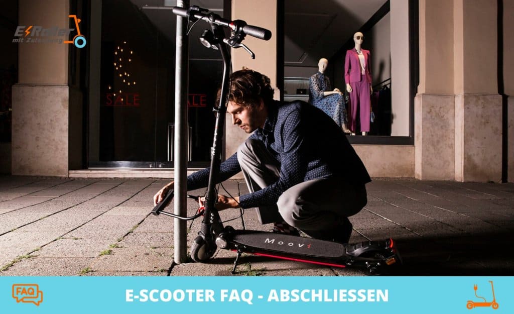 E-Scooter FAQ - Scooter abschließen und sichern