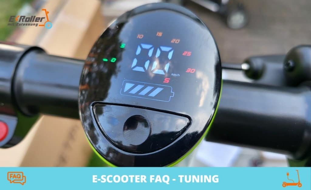 E-Scooter FAQ - Scooter schneller machen - Tuning