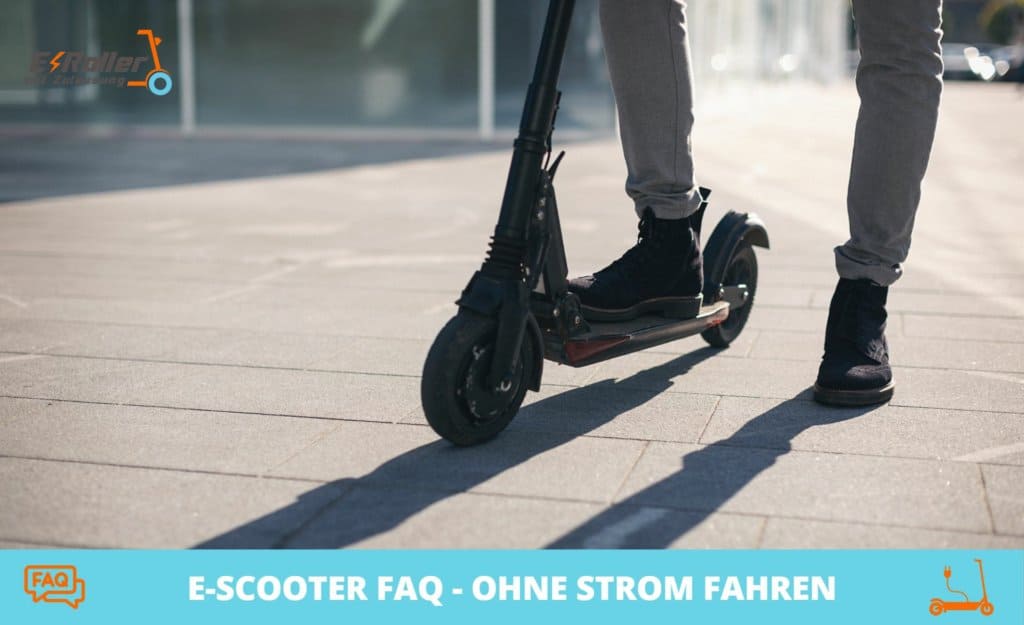 E-Scooter FAQ - So kannst du deinen Scooter ohne Strom fahren