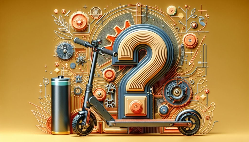 3D-Illustration eines Rollers mit einem Fragezeichen darauf.